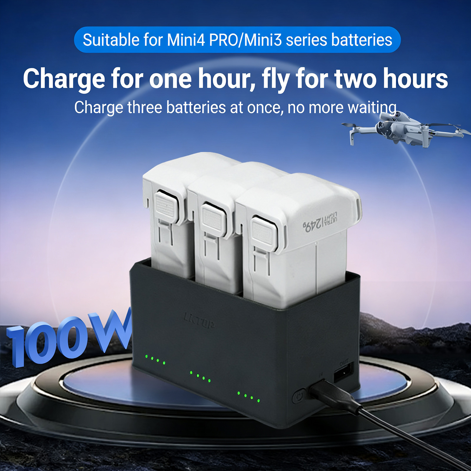Dji Drone Mini 3 - Battery Charger Manager For Mini 3/3