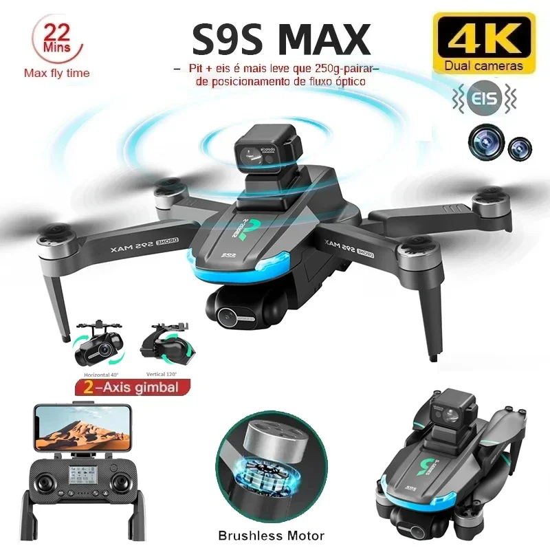 NEW S9S MAX MINI Drone 4K 2-Ax - Drone Video Production recension och pris